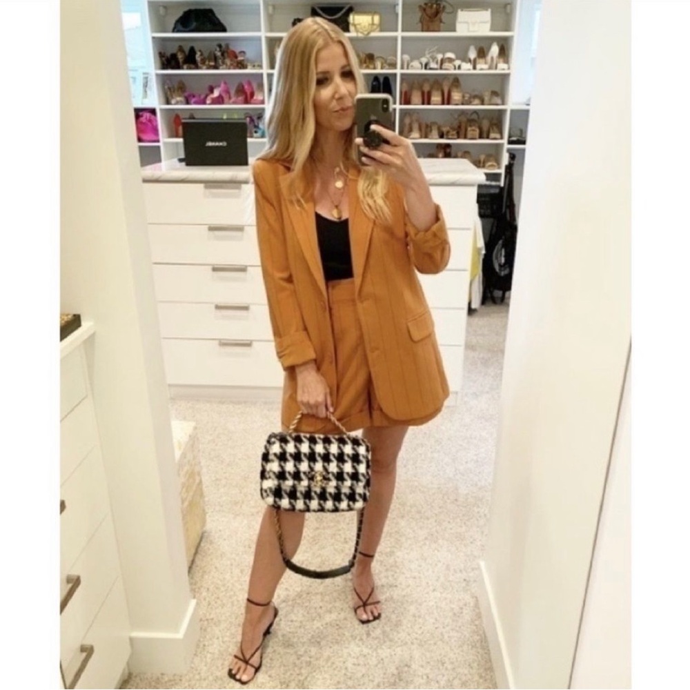 2 Pc Set Danielle Bernstein Jacket and Shorts